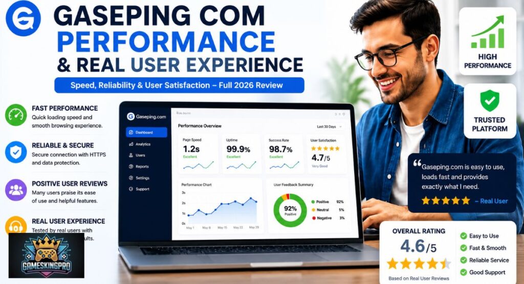 Gaseping com Performance and Real User Experience